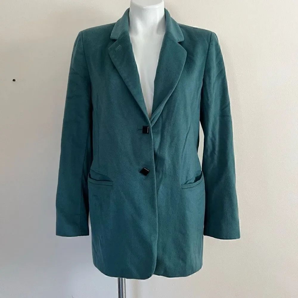 Dana Buchman Peacock Blue Peacoat